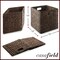 Casafield 12" x 12" Water Hyacinth Storage Baskets, Collapsible Cube Organizers, Woven Bins for Bathroom, Bedroom, Laundry, Pantry, Shelves